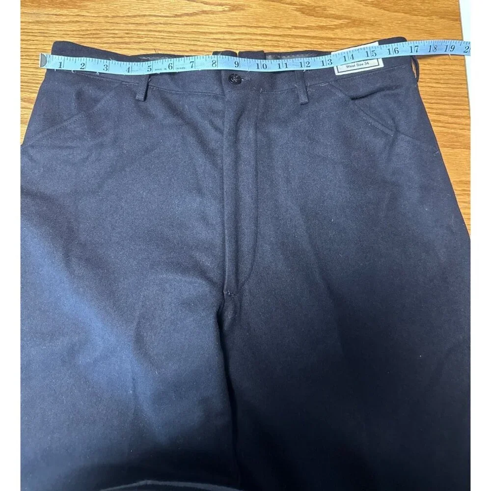 R.E.I. Swedish Navy 100% Wool Pants Size 34 - Picture 8 of 9